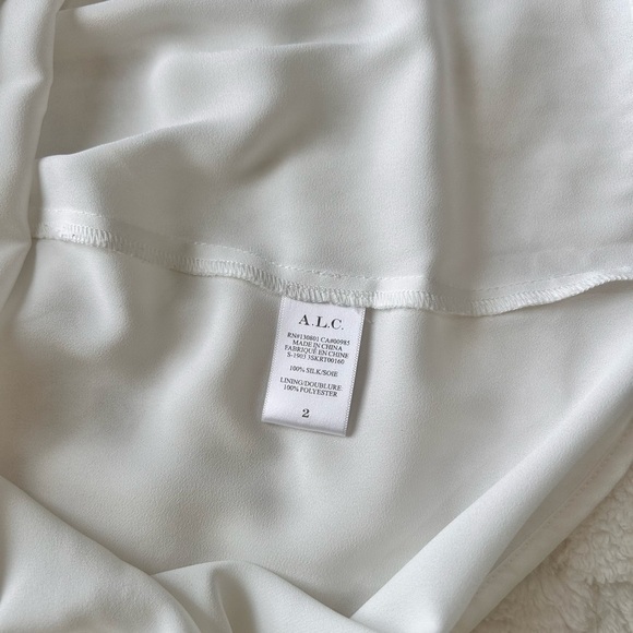 ALC Black and White Smocked Bubble Mini Skirt - Picture 6 of 10